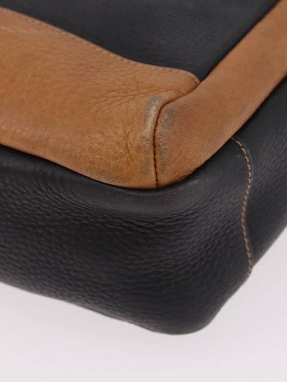 GUCCI Shoulder Bag Leather Black Gold Auth ep14739 - Picture 11 of 15